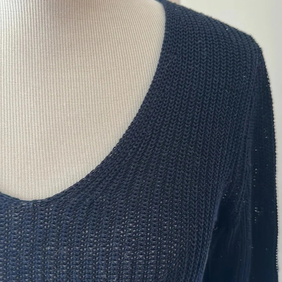 Talbots Lightweight Navy Sweater, Size Small, Like New - Picture 4 of 8